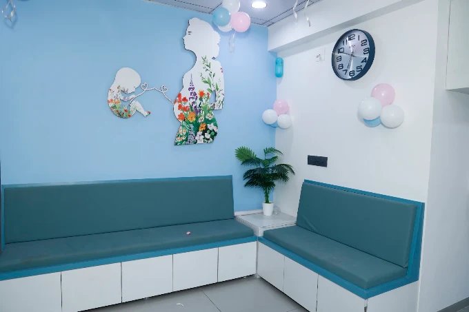Real waiting area at Ekta Women's Hospital